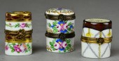 (3) Pcs. Limoge Pillboxes and