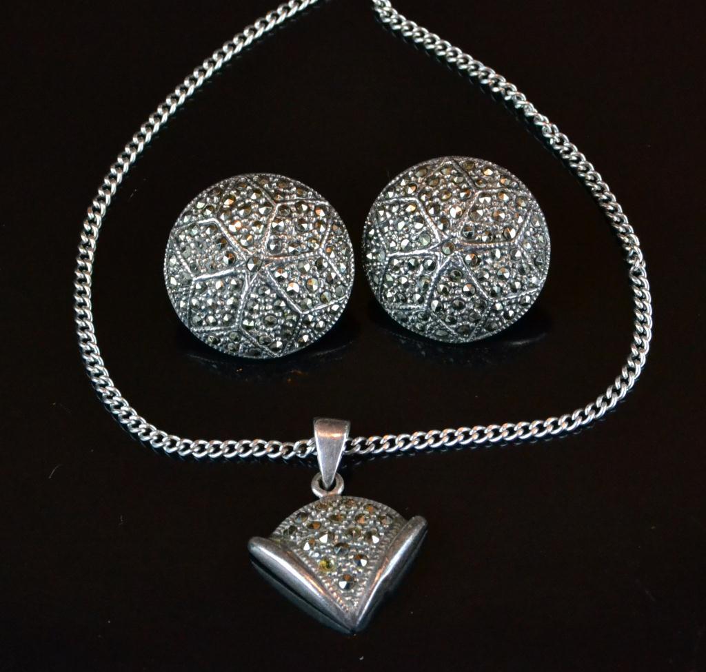 (3) Pcs. Marquesite & Sterling