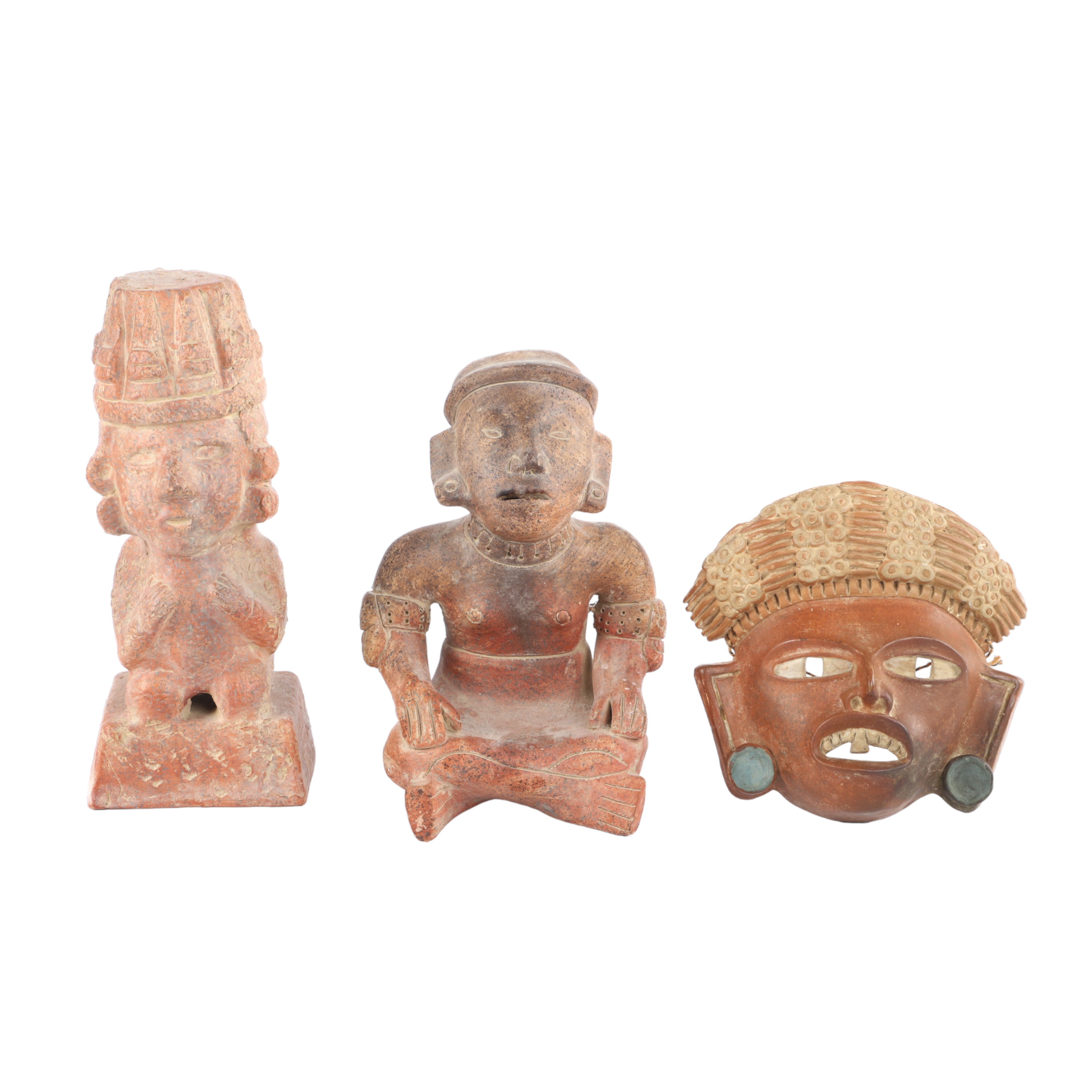 (3) Pcs Mexican Aztec or Mayan