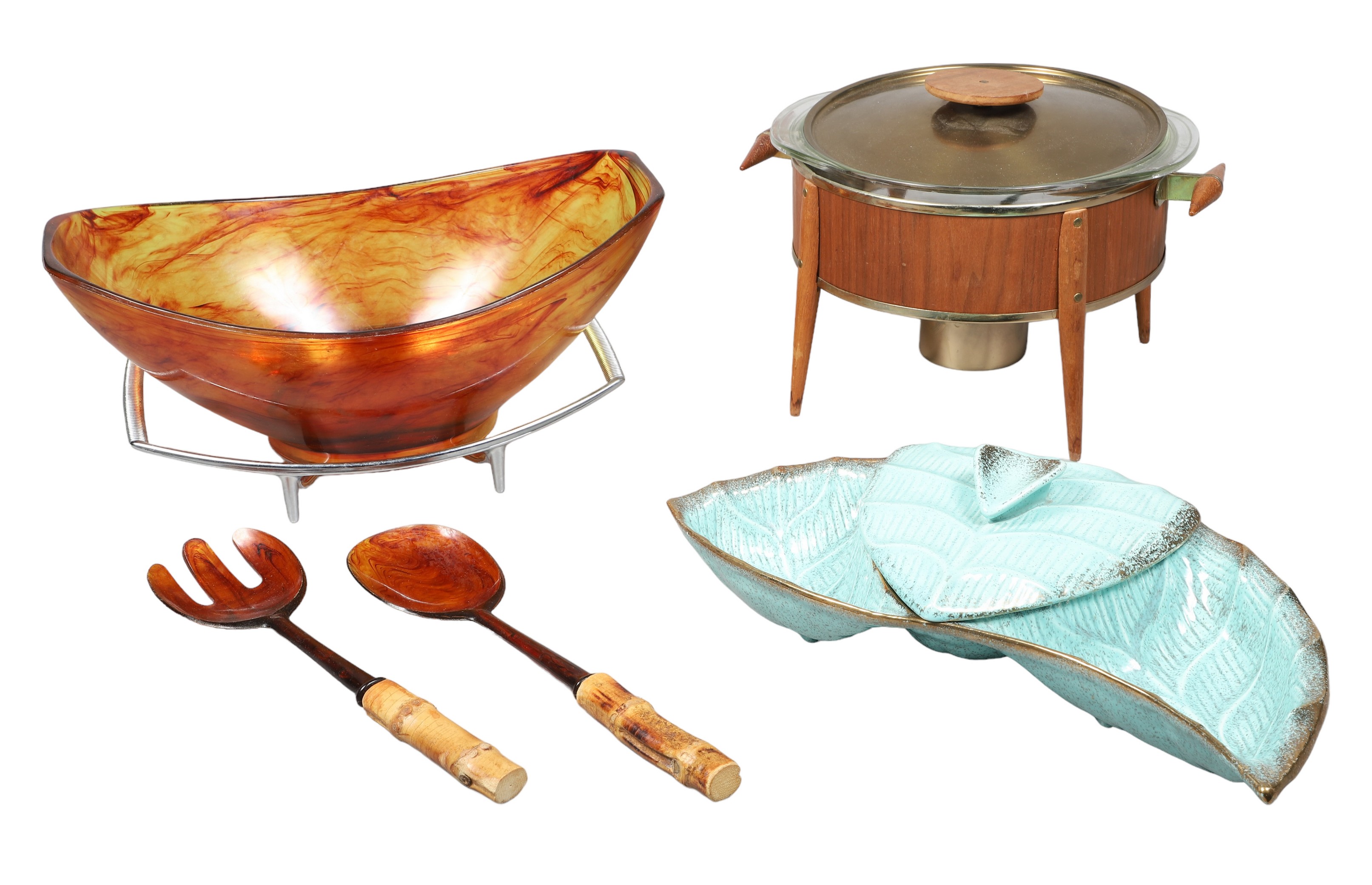 (3) Pcs mid-century kitchenware,