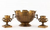 3 PCS, MOTTAHEDEH BRASS DECORA