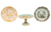 3 PCS OF FAIENCE PORCELAIN Thr