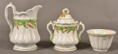 3 PCS. OF GREEN WHEAT PATTERN