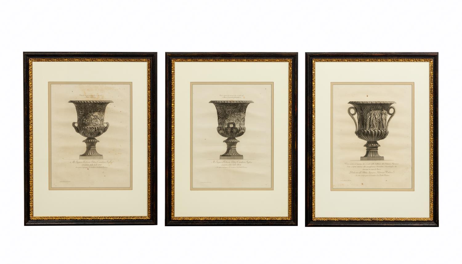 3 PCS, PIRANESI CLASSICAL