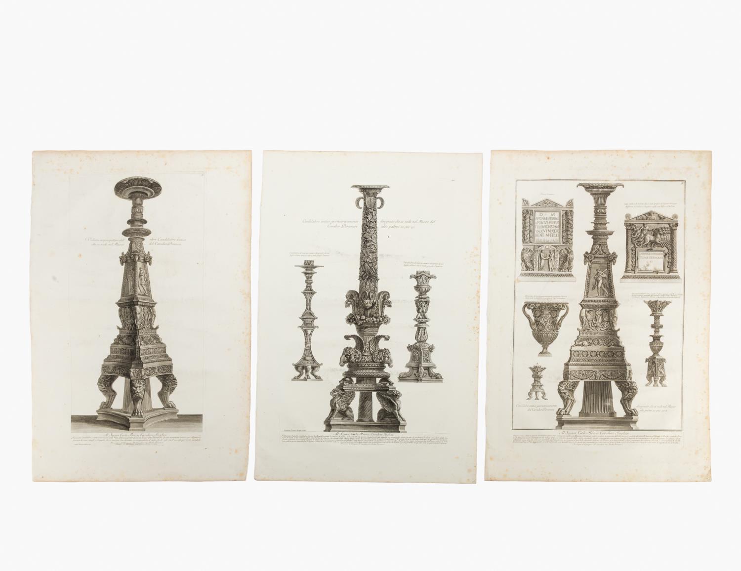 3 PCS, PIRANESI CLASSICAL