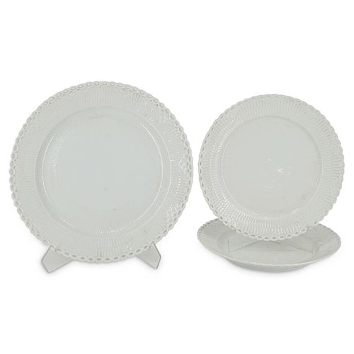 (3 PCS) ROYAL COPENHAGEN "WHITE