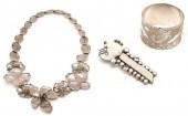 3 PCS. STERLING JEWELRY: DOGWO