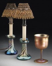 3 Pcs. Tiffany Favrile art gla