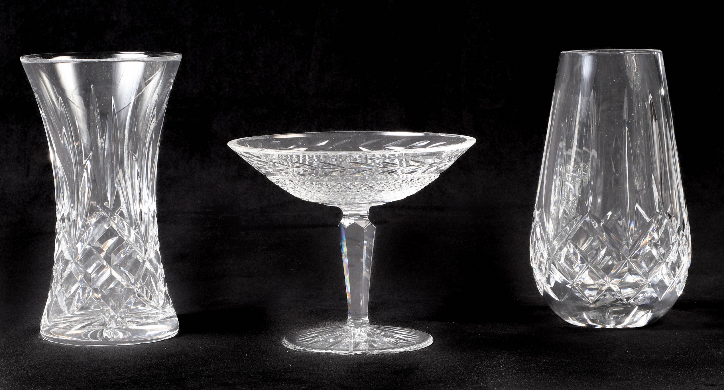 (3) Pcs Waterford crystal, c/o