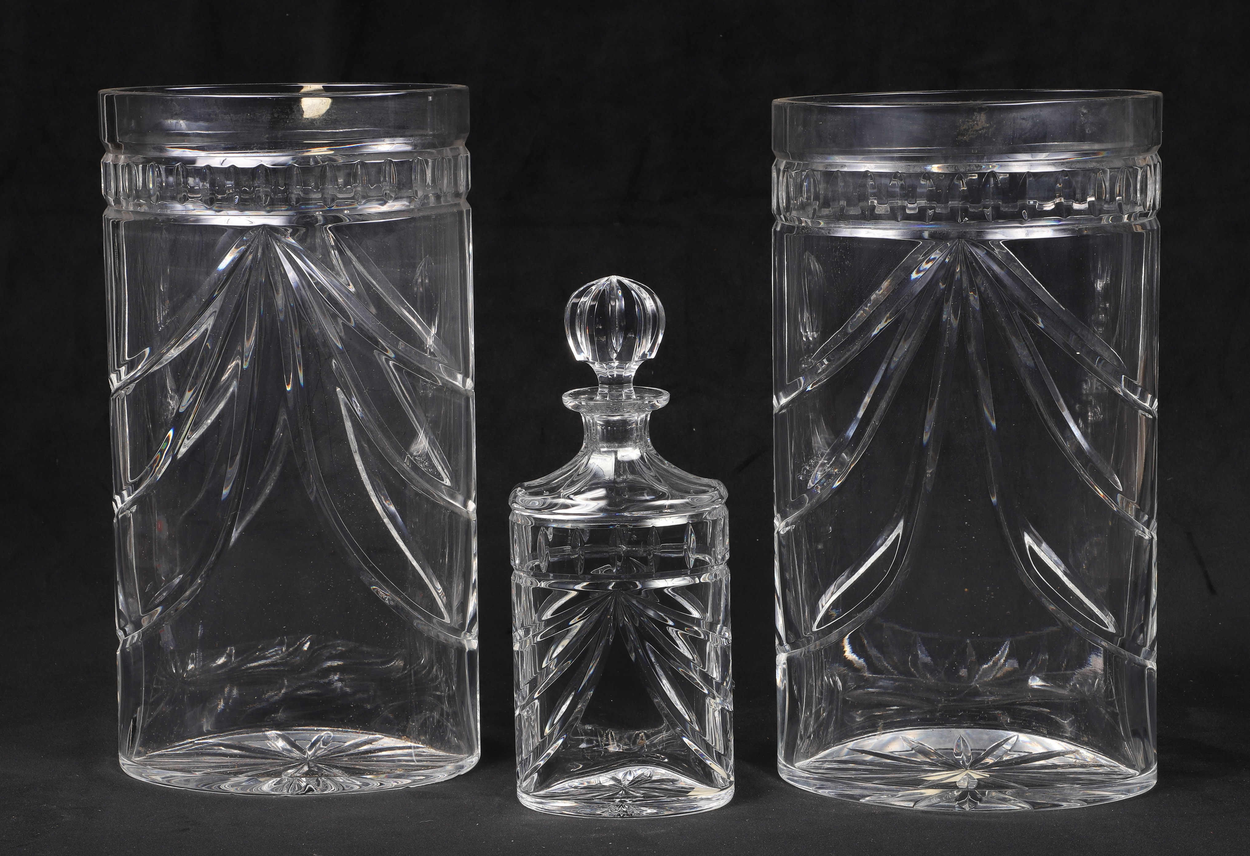 (3) Pcs Waterford crystal, Overture