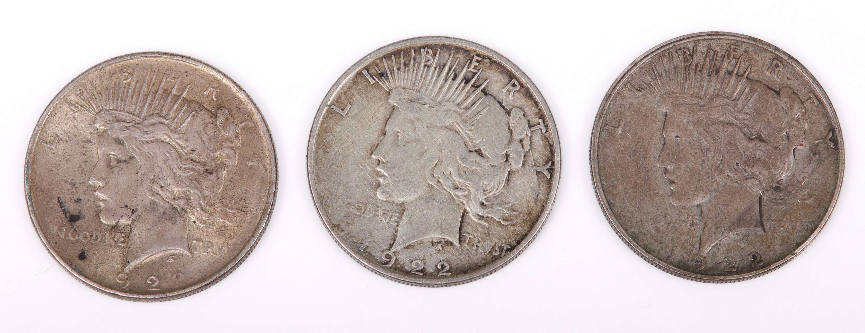 (3) Peace dollars to include (2)