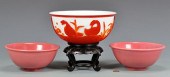 3 PEKING GLASS BOWLSLot of 3 P