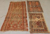 3 PERSIAN CAUCASIAN SMALL WOOL