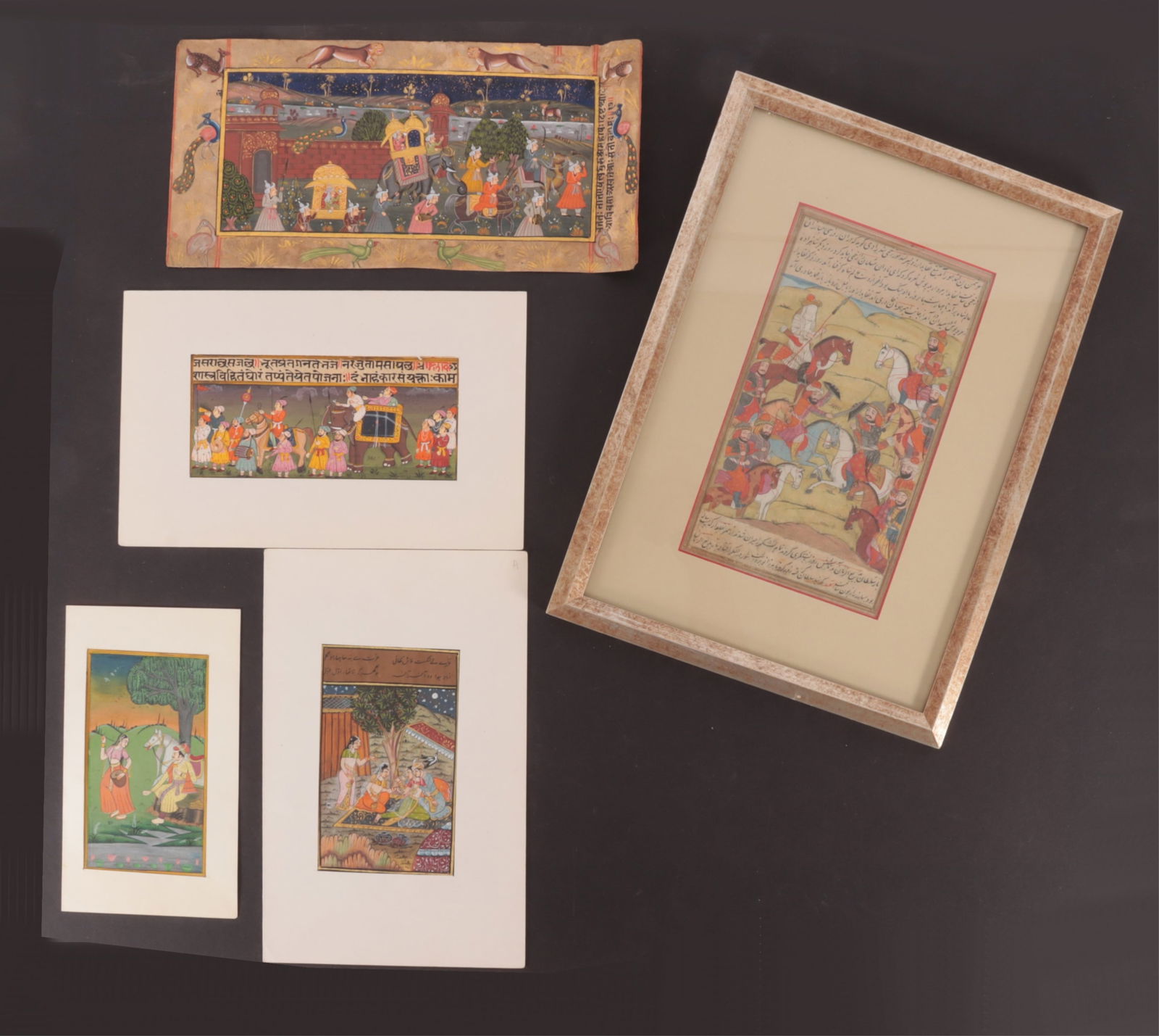 3 PERSIAN ILLUMINATED MANUSCRIPTS &