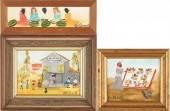 3 PETI CLEMENTS O/C FOLK ART P