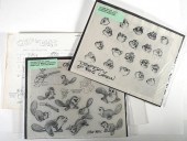 (3) PHOTOSTAT MODEL SHEETS DON