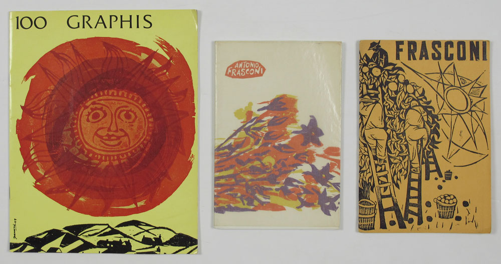 3 PIECE ANTONIO FRASCONI BOOKS WITH