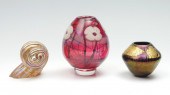 3 PIECE ART GLASS EICHOLT ETC: