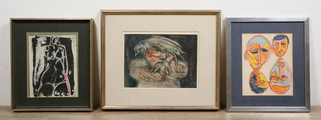 3 PIECE ART LOT3 pieces of modern