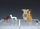 3 PIECE BIMINI GLASS ANIMALS: