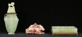 3 PIECE CHINESE JADE & HARDSTO