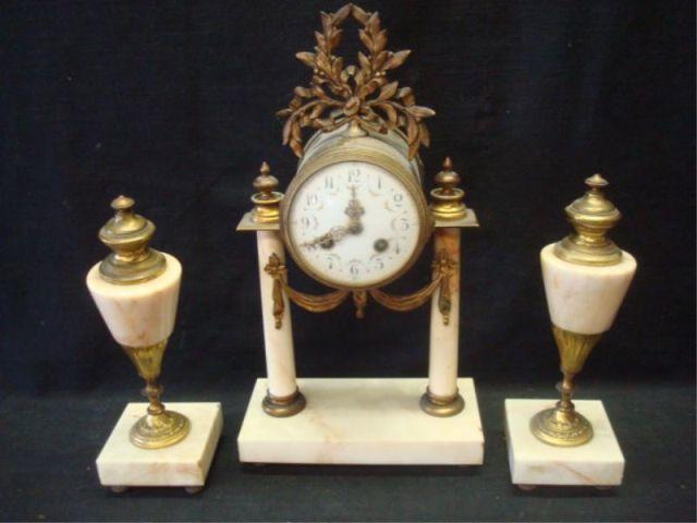 3 Piece Clock Garniture Set. From
