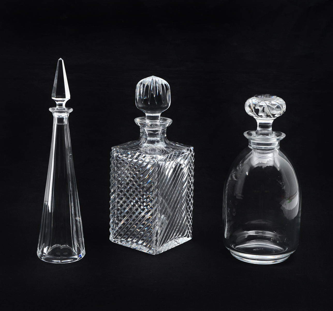3 PIECE CRYSTAL LALIQUE &