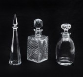 3 PIECE CRYSTAL LALIQUE & BACC