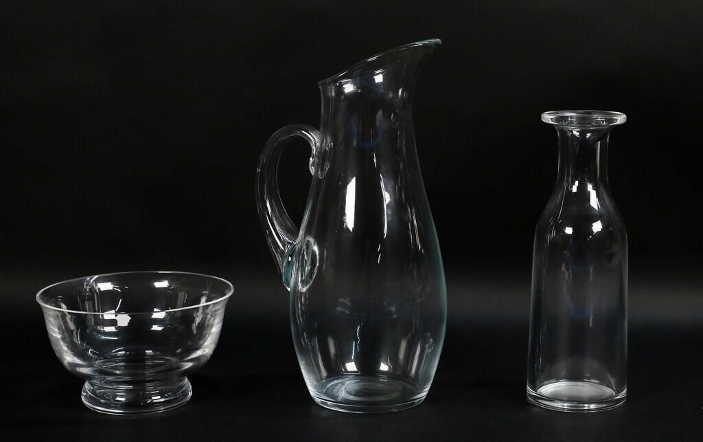 3 PIECE CRYSTAL LOT TIFFANY,