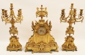 3 PIECE FRENCH DORE BRONZE CLO