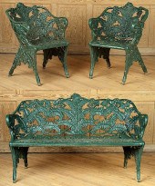 3 PIECE GARDEN CAST IRON SET B