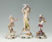 3 PIECE GERMAN FIGURAL PORCELA