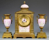 3-PIECE GILT BRONZE FRENCH GAR