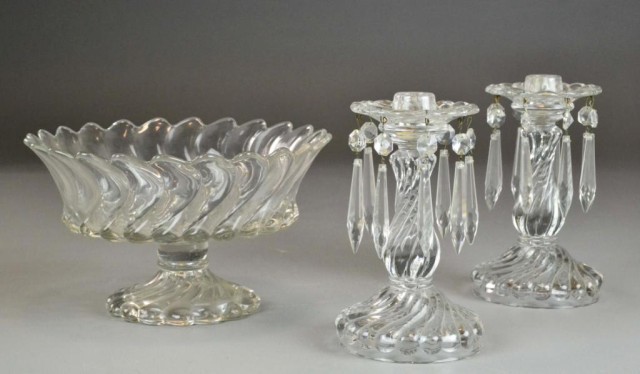 (3) Piece Glass Console SetTo