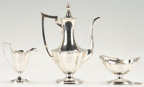 3 PIECE GORHAM PLYMOUTH STERLING