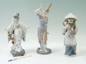 3 PIECE LLADRO FIGURES: 1) Por