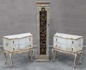 3 PIECE LOT OF DECORATIVE FURN