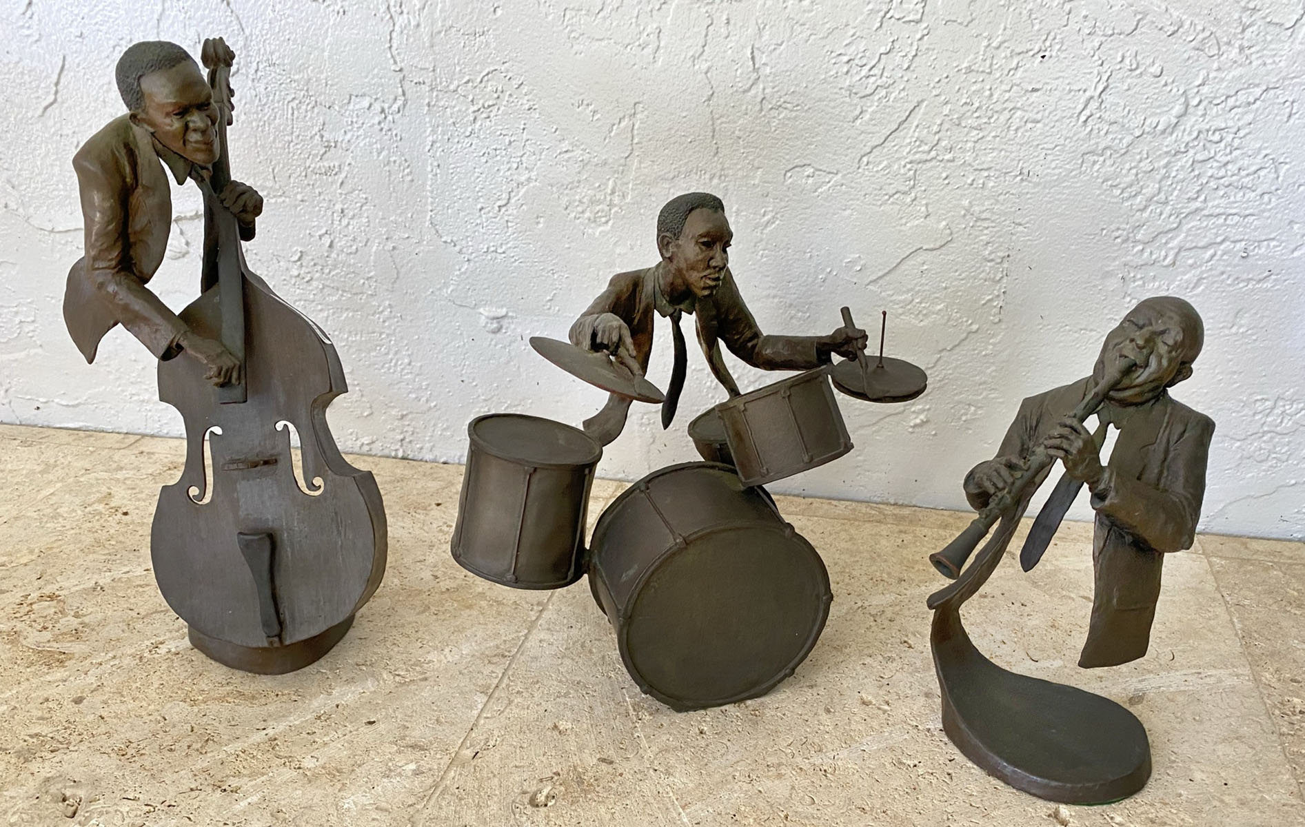 3 PIECE MARK HOPKINS BRONZE JAZZ