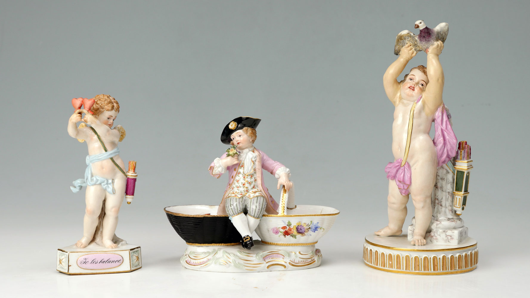 3 PIECE MEISSEN PORCELAIN