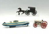 3 PIECE METAL TOY COLLECTION: