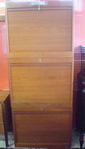 3 Piece Midcentury Tambour Front