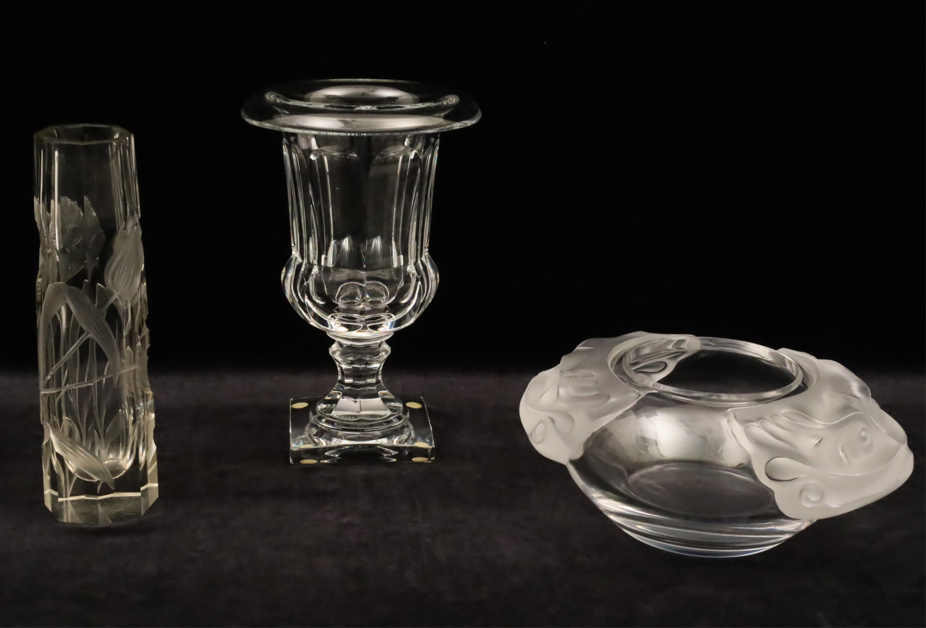 3 PIECE MISC. LOT OF FRENCH GLASS 3