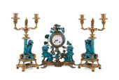 3 PIECE ORMOLU MOUNTED BUDDHIS