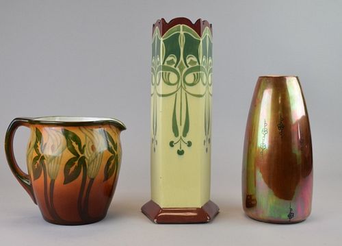3 PIECE PORCELAIN GROUPINGSidney T.