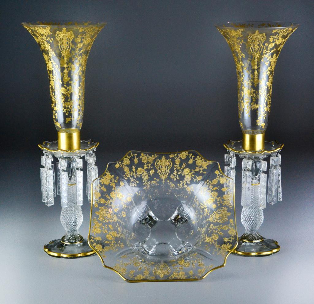 (3) Piece St. Louis Style Gilt