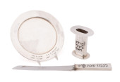 3 PIECE STERLING SILVER JUDAIC