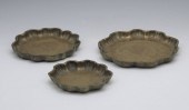 3 PIECE TIFFANY STUDIOS BRONZE