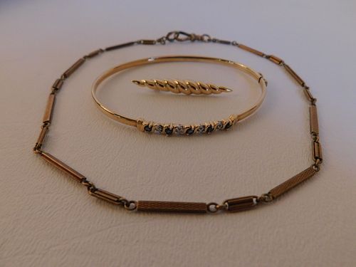 3 PIECES 14K GOLD JEWELRY14k gold