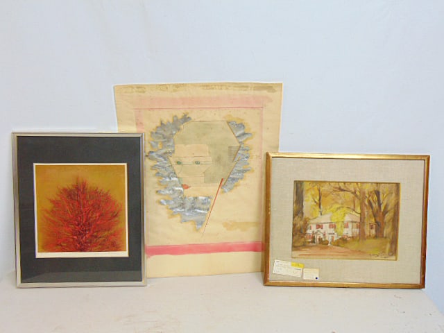 3 PIECES ART, DECO STYLE