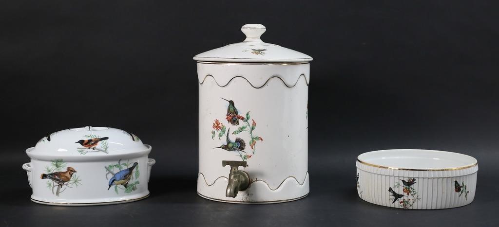 3 PIECES BIRD MOTIF FRENCH